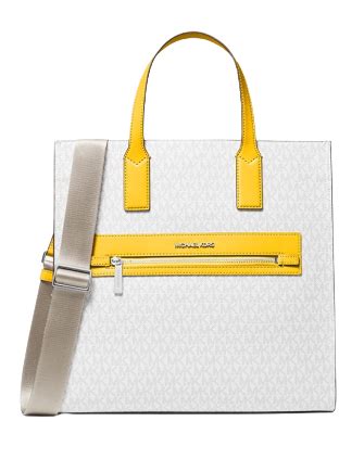 michael kors logo tape bag